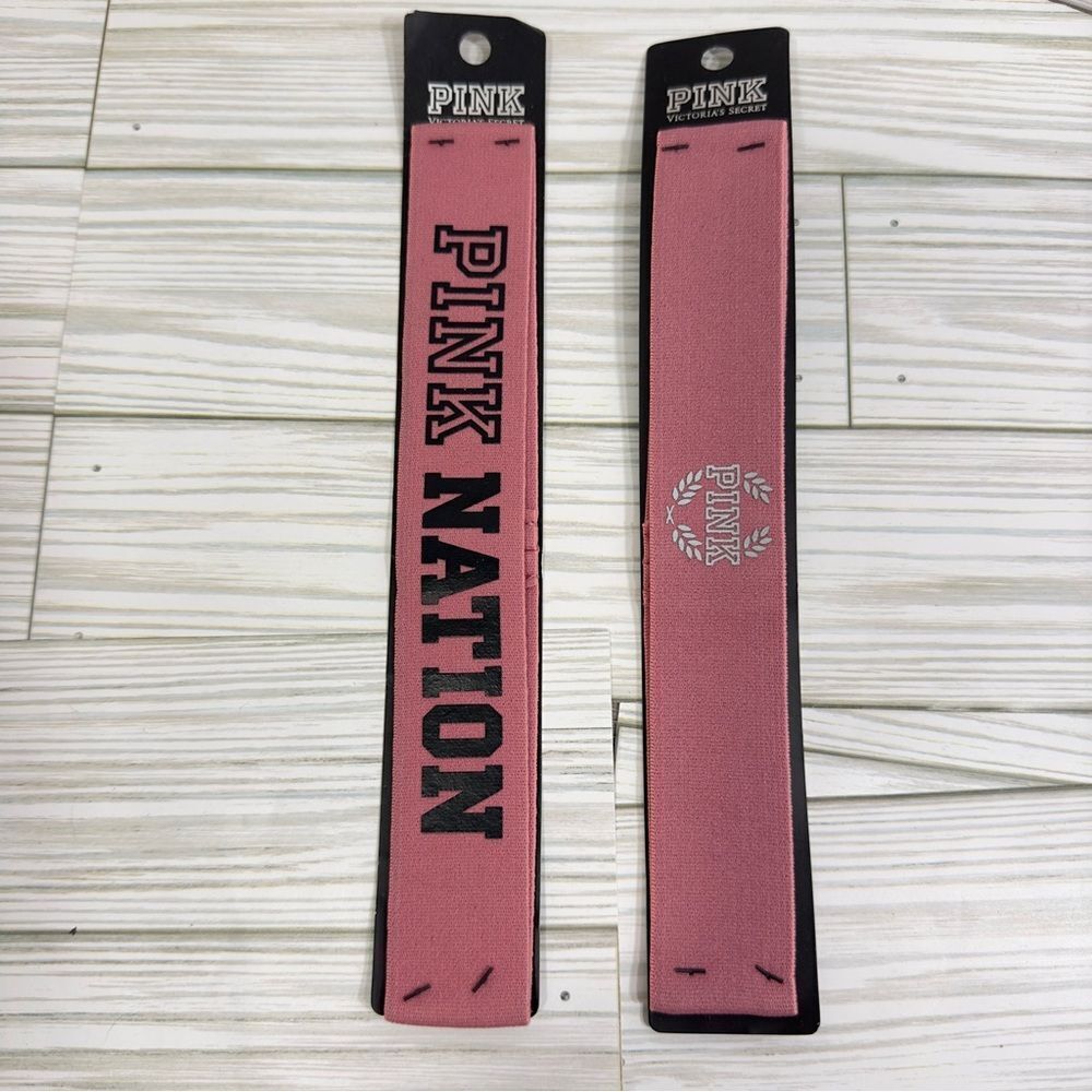 NWT 2 VICTORIA’S SECRET PINK BEGONIA HEADBANDS SET‎ BUNDLE LOT